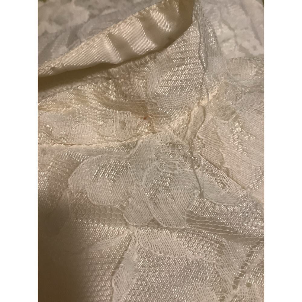 1950s lace wedding dress with overskirt couture wedding 6 See Measurements - Picture 10 of 10